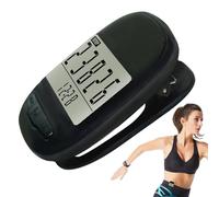Simple Pedometer - Pedometer | Accurate Pedometer | Odometer with LCD Display with Clock Function, Portable Odometer, Fitness Recorder Keeping Tracking Steps, D