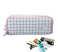 Simple Pencil Case - Capacity Divided Soft Touch Pencil Rubber | | Pencil Organizer Bag Classroom Desk ArtClass Students Teachers Artists Teenagers College Travelers JournalKeepers