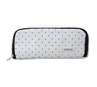 Simple Pencil Case - Large Capacity Soft Cosmetic Organizer Pouch | Makeup Bag for Pens, Scissors Rulers Rubbers Journals Office College School Travel Desk Artists and Students 8.27x1.97x3.35 Inches