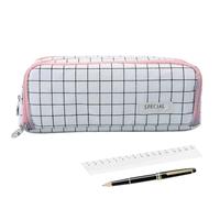 Simple Pencil Pouch - Durabless Zipper Cosmetic Organizer Hardware, Multi-Slot Ruler Scissors Storage, Portable 75g Artist Component Device Tool, Desk Gear | for Teachers Professionals Artists