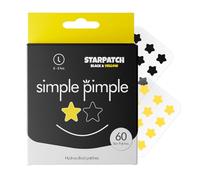 Simple Pimple - Granite Patches in Black and Yellow Star Shape | 60 Hydrocolloid Stars | Absorbs Impurities and Protects | Mix of Colours and Maximum Adhesion | Pimple Patches