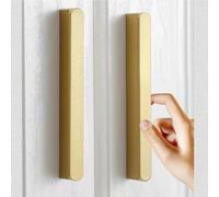 Simple Placer Gold Kitchen Cabinet Long Door Handles Aluminum Alloy Drawers Knob Wardrobe Cupboard Door Pulls Furniture Hardware(PlacerGold-96)