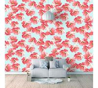 Simple Plants Pink Flowers Art 3D Wallpaper Luxury Home Dining Decor Paste Sofa Living Room The Wall for Bedroom Mural-400cm×280cm