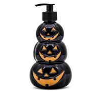 Simple Pleasures Halloween Soap Dispenser, Black Stacked Pumpkin