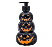 Simple Pleasures Halloween Stacked Pumpkin Soap Dispenser,Green Apple Scent | Glow in the Dark Fall Hand Soap Dispenser for Bathroom & Kitchen Countertops, Refillable, Halloween Decor, 16.9 fl oz