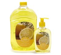 SIMPLE PLEASURES - High Quality Hand Soap Collection Lemon Fragrance 200ml Bottle with Giant Refill - Goodhousekeeping