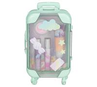 Simple Pleasures Lip Gloss Trolley Case 4pc - Complete With A Novelty Suitcase Holder - Includes: 1x 6ml, 2 X 1ml, 1 X 3g (Green)