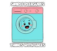 Simple Pleasures - Things with Faces: Coloring Book