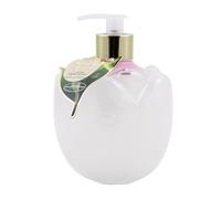 SIMPLE PLEASURES White Tulip Jasmine Vanilla Soap Dispenser, 16.9oz | Refillable Tulip-Shaped Pump for Kitchen and Bathroom Sinks, BPA Free, Spring Summer Decor, Good Housekeeping Approved