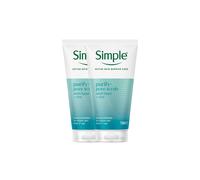 Simple Pore Refining Face Scrub 2x150ml Exfoliating in White | Size: 150ml