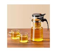 Simple portable teapot glass press type tea maker home large capacity tea kettle tea set with strainer