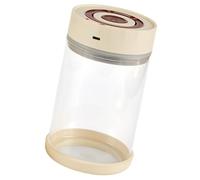 Simple Press Vacuum Storage Jar Maintains Freshness for Grains Snacks 3 Sizes Option Modern Kitchen Vacuum Container