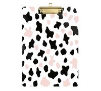 Simple Print Cow Pattern Vector Art Style White Background Pink And White Stylish Storage Boxes Hard Volleyball Board Baseball Trainers Size 9x12