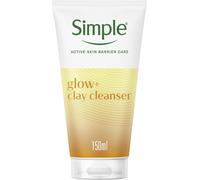 Simple Protect 'N' Glow Express Glow Clay Polish Cleanser leaves skin naturally