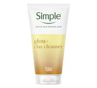 Simple Protect 'N' Glow Express Glow Clay Polish Cleanser leaves skin naturally glowing for expert facial skin care 150 ml