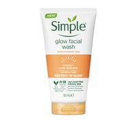 Simple Protect 'N' Glow Express Glow Clay Polish Cleanser leaves skin naturally glowing for expert facial skin care 150 ml