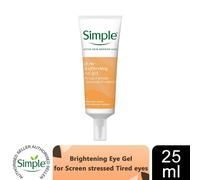 Simple Protect 'n' Glow Brightening Eye Gel Reduces Dark Circles and Relieves Screen-Stressed, Tired Eyes for Sensitive Skin 25 ml