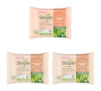 Simple Protect ‘N’ Glow Instant Glow Biodegradable Wipes dermatologically tested for sensitive skin 20 wipes (Pack of 3)