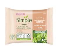 Simple Protect ‘N’ Glow Instant Glow Biodegradable Wipes dermatologically tested for sensitive skin 20 wipes