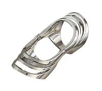 Simple Punk Hollow Finger Retro Bendable Fashion Jewelry Gothic Statement Joint Rings Adjustable Rings