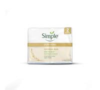 Simple Pure Soap Oatmeal Bar, fragrance free, suitable for eczema, rosacea and sensitive skin; twin pack (2 x 100g)