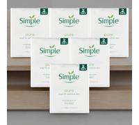 Simple Pure Soap Twin Pack For Senstive Skin & Gentle Cleansing 2x100g Pack of 6 (12 bars in total)