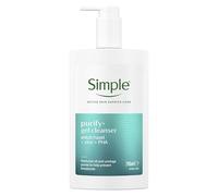 Simple Purify+ Gel Facial Cleanser witch hazel + zinc + PHA reduces oil and unclogs pores to help prevent breakouts 240 ml