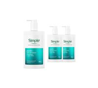 Simple Purifying Gel Cleanser 3X240Ml Sensitive Skin In White White