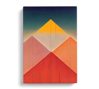 Simple Pyramid Art Canvas Print | Gallery Wrapped 30mm Frame Wall Art | 30x20 inches | Ready to Hang | Modern Picture | Living Room Bedroom Lounge Office