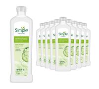 Simple Refreshing Bath Soak Cucumber Extract 1L 24-Pack Bulk in White