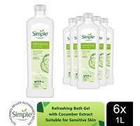 Simple Refreshing Bath Soak 1L - Pack of 6