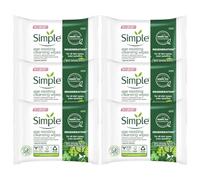 Simple Regeneration Age-Resisting Cleansing Wipes, Green Tea, Pack of 6