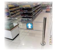 Simple Removable Swing Gate with Auto-Close - 95cm Wide Silver Access Door - Perfect for Safety Barriers and Entrances -, Easy to Install, Adjustable