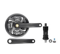 Simple Removal Crankset Chainring Square Hole Ergonomic Comfort Cranksets For Mountain Biking Event Aluminum Alloys Crankset