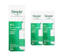 Simple Repair+ 11% Pro Ceramide Face Serum 30ml, 3 Pack for Sensitive Skin