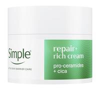 Simple Repair+ Facial Moisturiser pro-ceramides + cica relieves redness and repairs skin at a cellular level* 50 ml