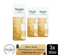 Simple Repair Glow Hydrate Niacinamide Serum Range 30ml 3 Pack Skin Care Set