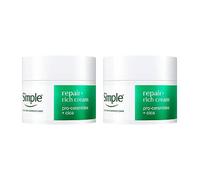 Simple Repair+ Moisturiser 50ml x2
