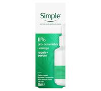 Simple Repair+ Serum 11% Pro-Ceramide & Omega Barrier Care, 30ml - Strengthens Skin Barrier, Hydrates, Soothes Sensitive Skin, Lightweight Fast-Absorbing Formula