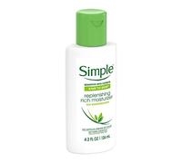 Simple Replenishing Rich Moisturiser Barrier Boost (3 x 125ml) - Sensitive Skin Face Cream & Daily Hydrating Lotion, Bulk Buy Face Moisturiser Multipack, Face Day Care Creams
