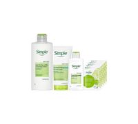 Simple Rich Moisturiser Cleanser Lotion & Sheet Mask Bundle in White