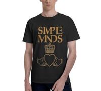 Simple Rock Band%Minds* Men's Cotton T-Shirt - Classic Fit Short Sleeve Hip Hop Tee -Music Fan Gift - Casual Streetwear Top