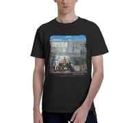 Simple Rock Band Plan Men's Shirt Loose Cotton Fit Short-Sleeved T-Shirt Pop-Punk Band Logo Print Tshirt Concert Merch | Fans Gift Small