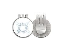 Simple Rotatg Music Notes White Golf Ball Marker Hat Cap Clip Enamel Magnetic