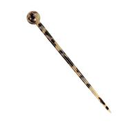 Simple Round Acetate Hair Stick Fork Clip Vintage Leopard Cow Pattern Lollipop Shape Updo Pin Decorative Chopstick Hairpin Needle Barrette