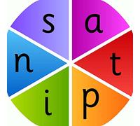 Simple Satpin Phonics and Flash Cards Tuff Tray Insert Foundation Stages - 86 x 86 cm - Ideal for Large Tuff Spot Tuff Tray - Tuff Tray NOT Included