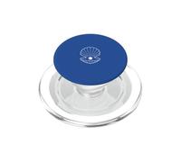 Simple Scallop Shell Opened Maritime Outline PopSockets PopGrip for MagSafe