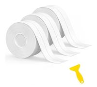 Simple Seal Bath Sealant Strip, 2 Rolls Self Adhesive Caulk Strip Sealant Tape Waterproof Anti-Mould Sealing Tape for Kitchen, Sink,Bathroom, Bathtub, Toilet, Wall Floor (3 Rolls 1.49in*30ft)