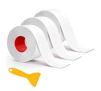 Simple Seal Tape for Kitchen, PVC Tape with Red Film for Waterproofing, Strong Adhesive Residue-Free Backing, Kitchen Sink Oil-Proof Grout Sealant, For Kitchen and Bathroom (3pcs)