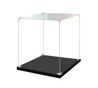 Simple Self-Assembly Acrylic Display Case Cube Countertop Box UV Protected Clear Baseball Holder For Artifacts, Antiques, Statues, Heirlooms, Sculptures(15x15cm(6") x35cm(14"))